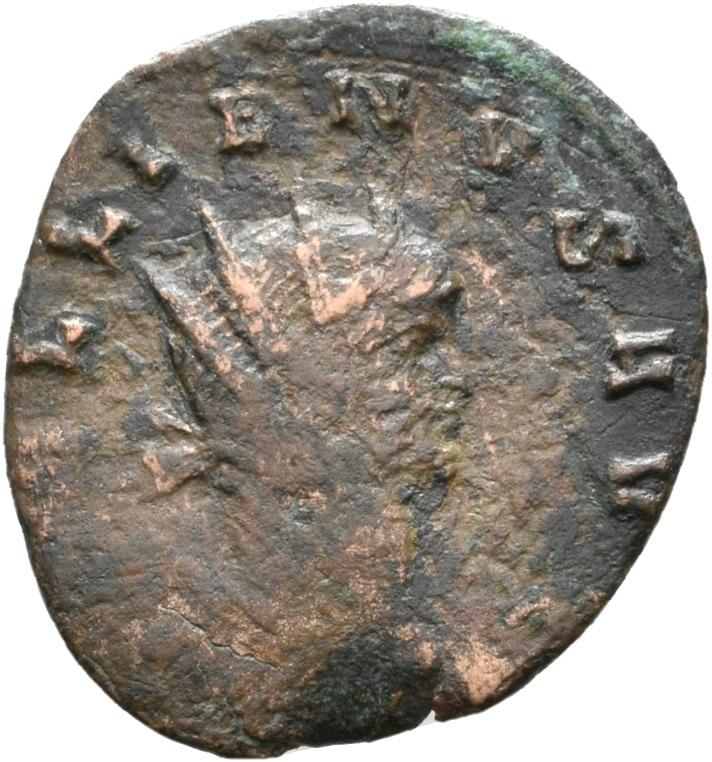 Gallienus, silver antoninianus, collection photograph Rostock-ID1104, obverse