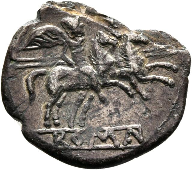 Roman Republic Silver Denarius Crawford 46/1, reverse