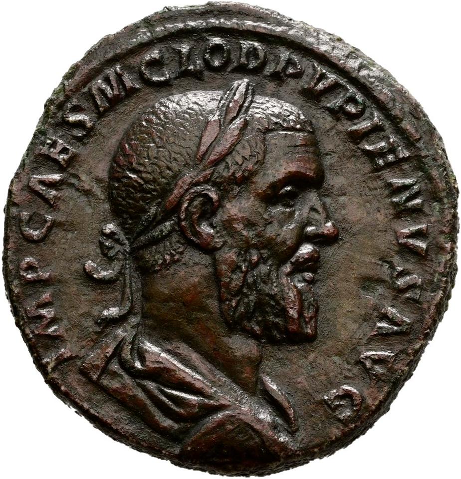 Pupienus, copper-alloy sestertius, collection photograph Hamburg-ID2984, obverse