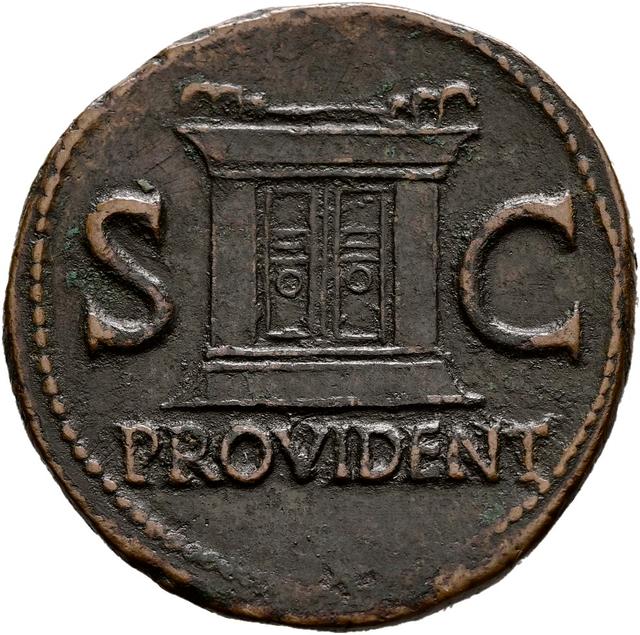 Tiberius Copper As, reverse