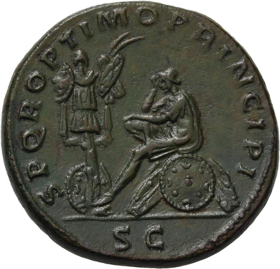 Trajan, copper-alloy dupondius, collection photograph Herzog-ID2594, reverse