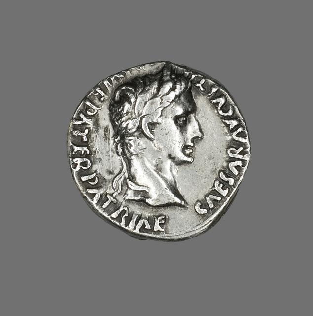 Augustus: Silver denarius Coinage, obverse