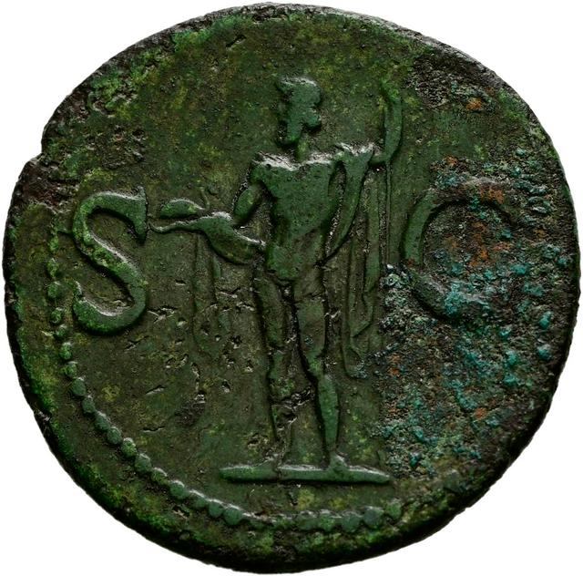 Caligula Copper As, reverse