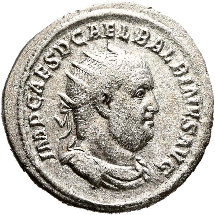 Balbinus, silver antoninianus, collection photograph Hamburg-ID1155, obverse