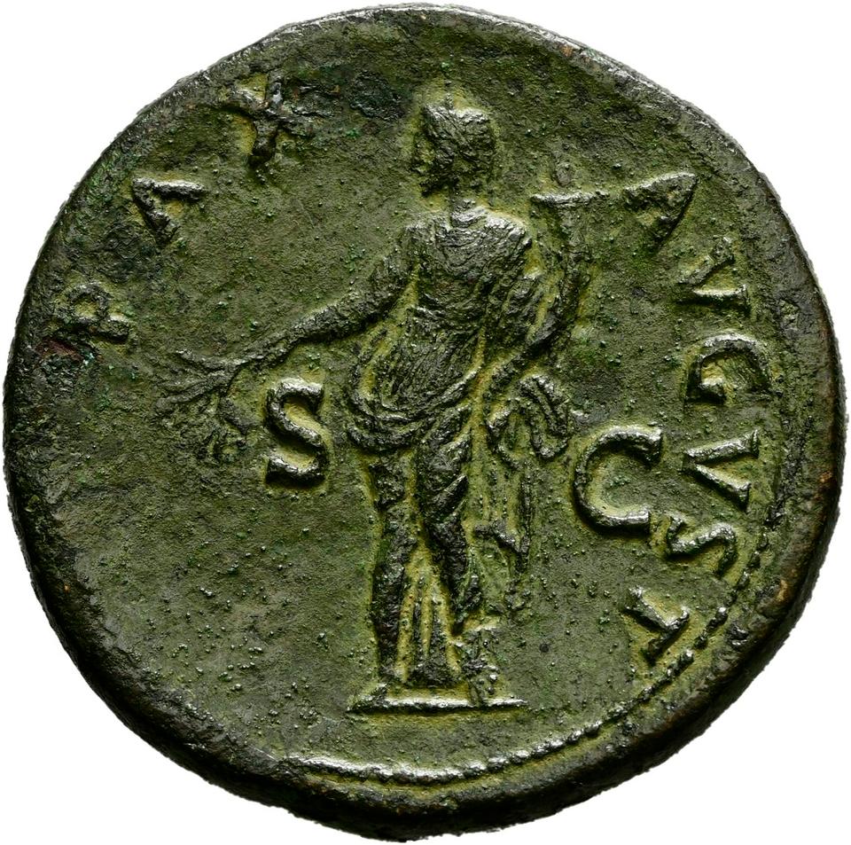 Titus, copper-alloy sestertius, collection photograph Hamburg-ID2792, reverse