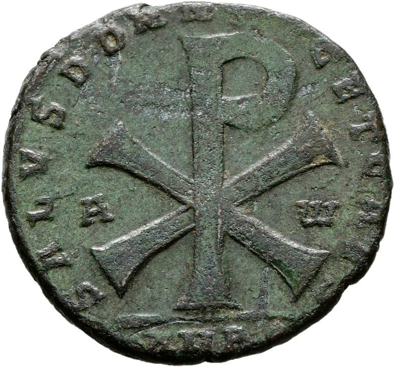 Magnentius, copper-alloy ae1, collection photograph Hamburg-ID2061, reverse