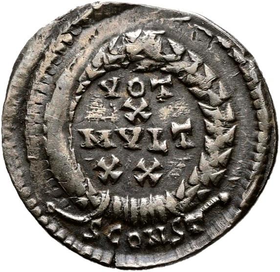 Julian II Silver Reduced Siliqua, reverse