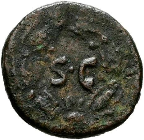 Titus, copper-alloy quadrans, collection photograph Hamburg-ID494, reverse