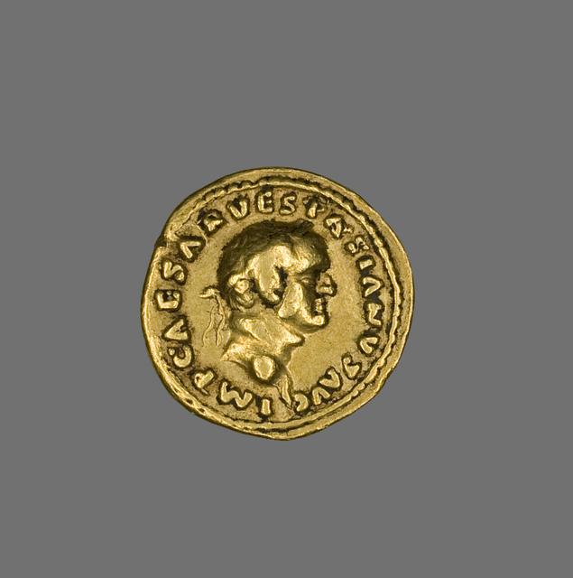 Vespasian: Gold aureus Coinage, obverse