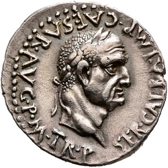 Galba, silver denarius, collection photograph Hamburg-ID3361, obverse