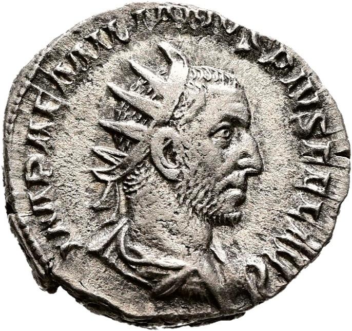 Aemilian, silver antoninianus, collection photograph Hamburg-ID1304, obverse