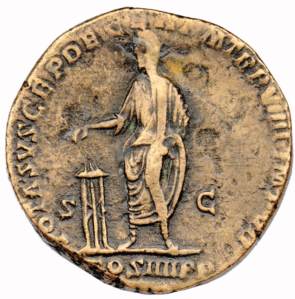 Commodus, copper-alloy sestertius, collection photograph Muenster-ID959, reverse