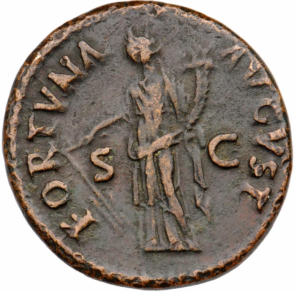 Nerva, copper-alloy as, collection photograph Muenster-ID334, reverse