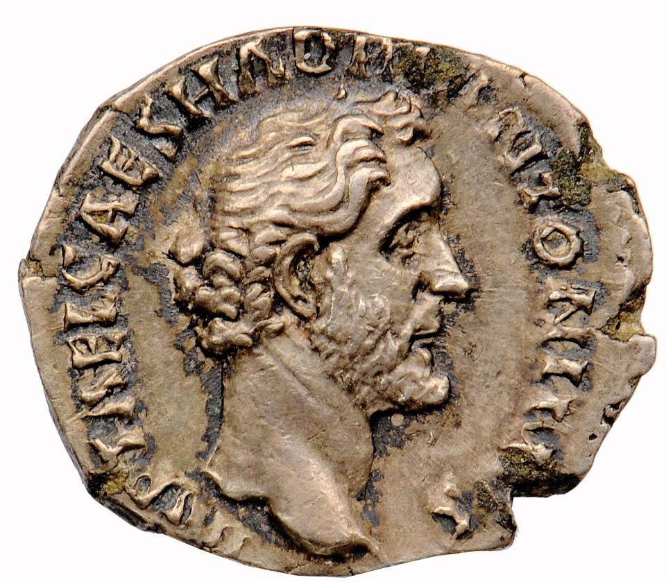 Antoninus Pius, silver denarius, collection photograph Muenster-ID314, obverse