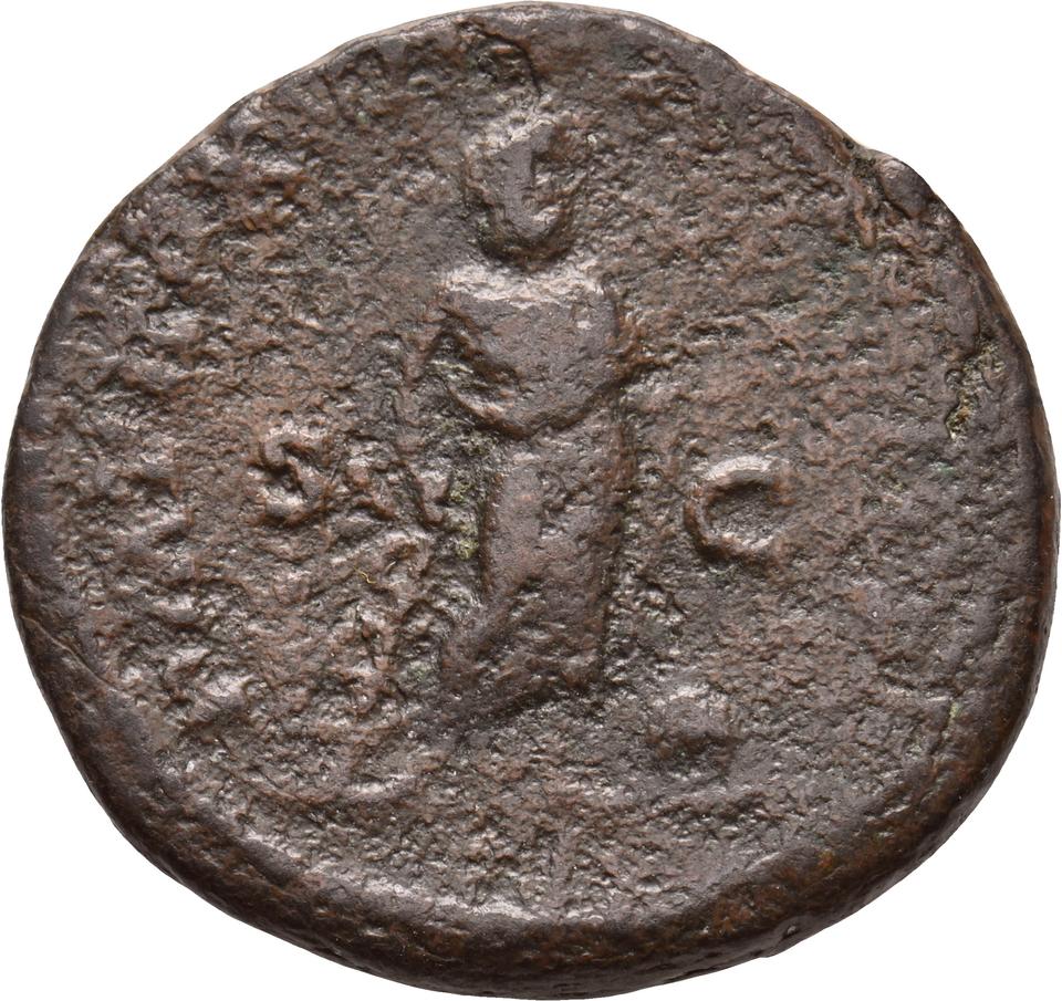 Caracalla, copper-alloy as, collection photograph Koeln-ID878, reverse