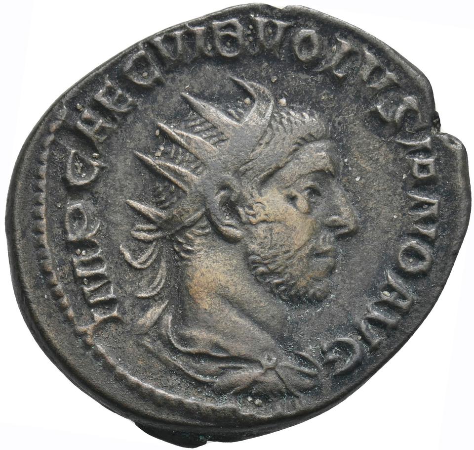 Volusian, silver antoninianus, collection photograph Koeln-ID992, obverse