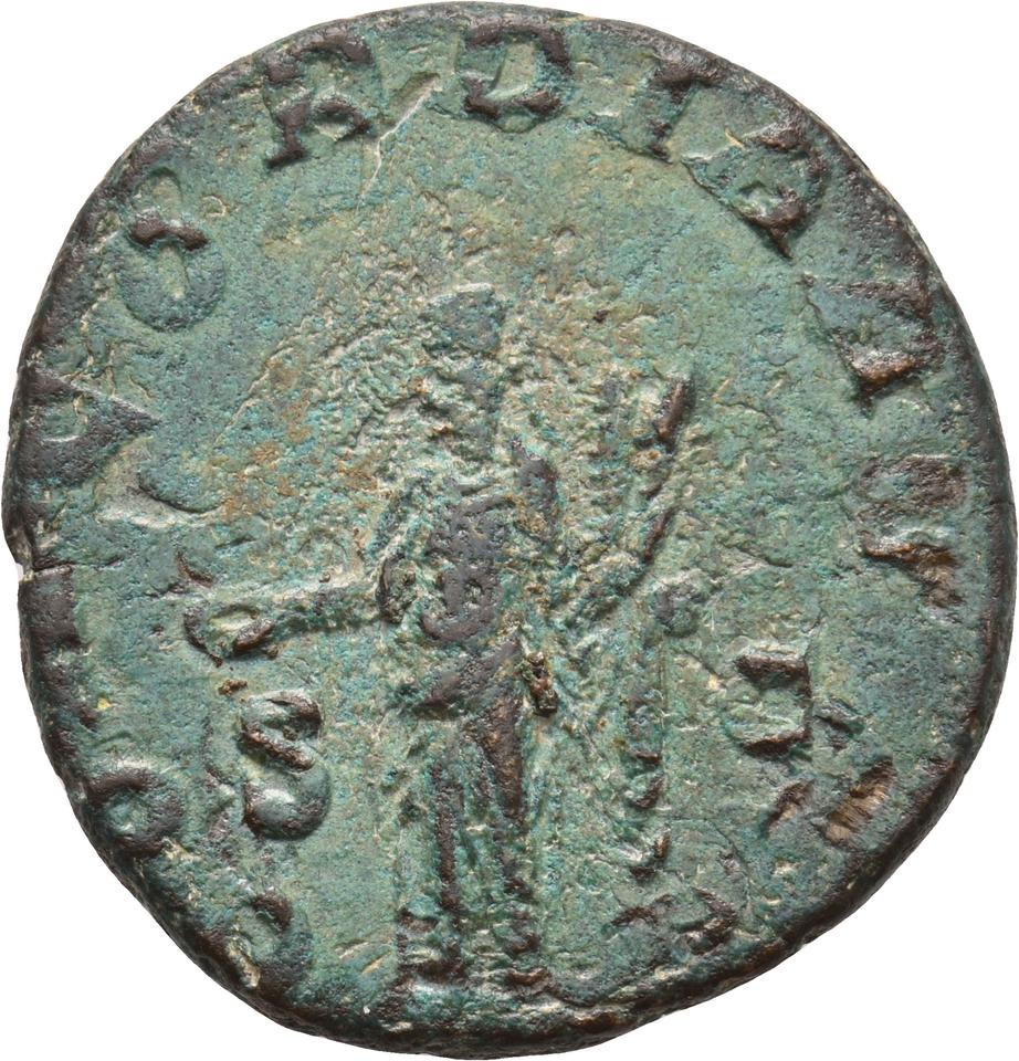 Volusian, copper-alloy as, collection photograph Koeln-ID994, reverse