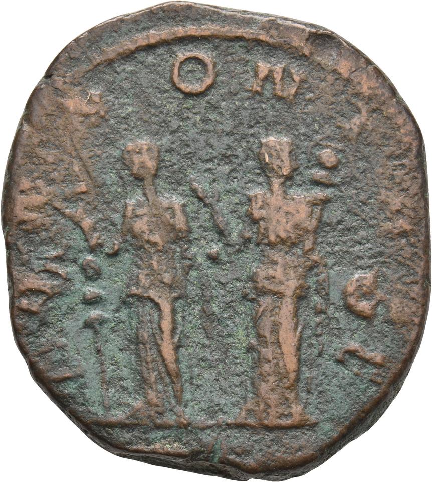 Trajan Decius, copper-alloy sestertius, collection photograph Koeln-ID982, reverse