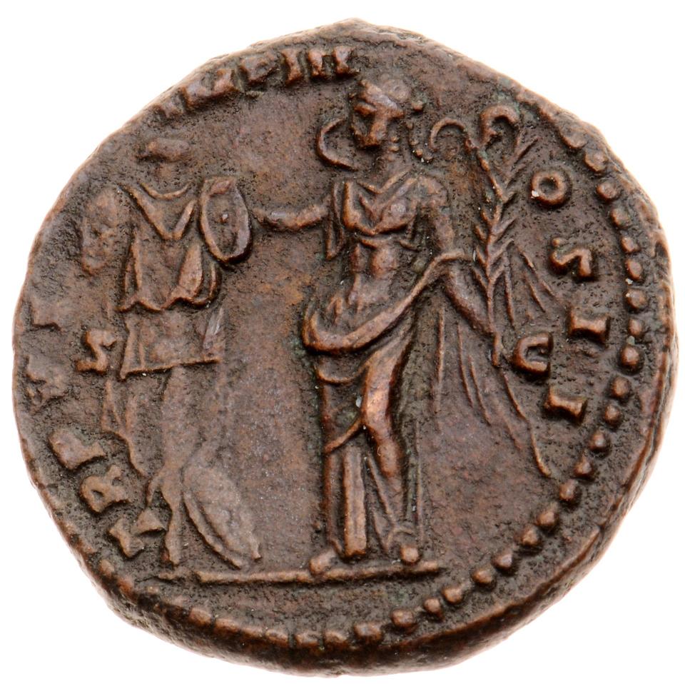 Marcus Aurelius, copper-alloy as, collection photograph Muenster-ID141, reverse