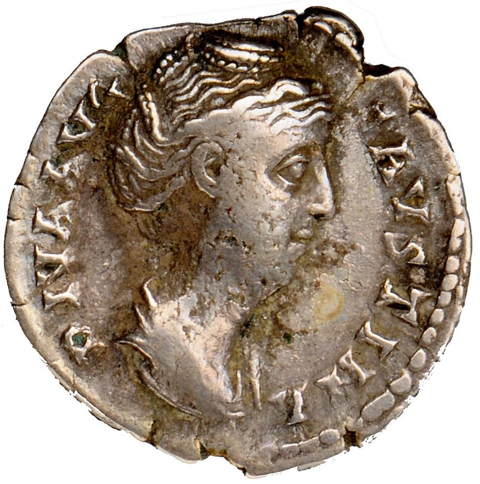 Antoninus Pius, silver denarius, collection photograph Muenster-ID55, obverse