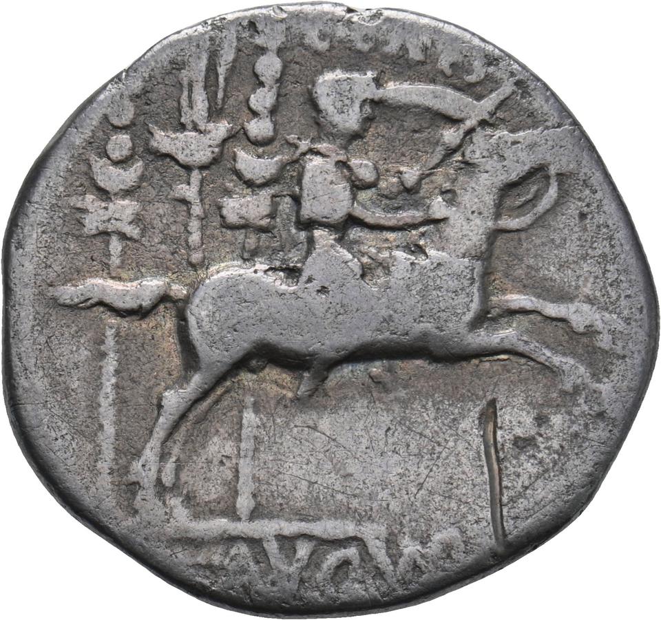 Augustus, silver denarius, collection photograph Koeln-ID565, reverse