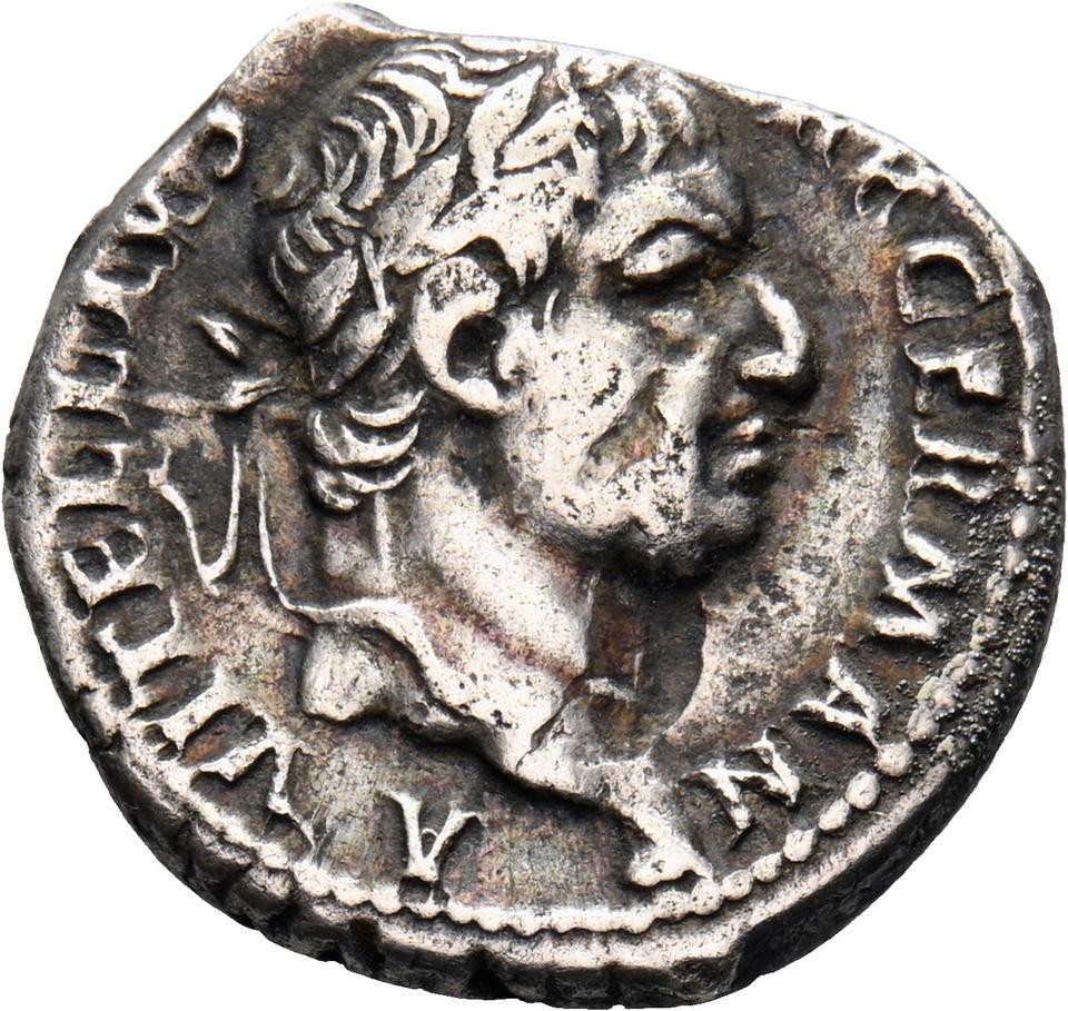 Vitellius, silver denarius, collection photograph Muenster-ID2082, obverse