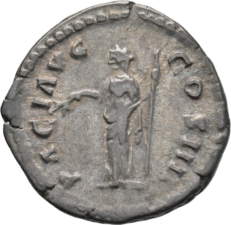 Antoninus Pius, silver denarius, collection photograph Koeln-ID754, reverse