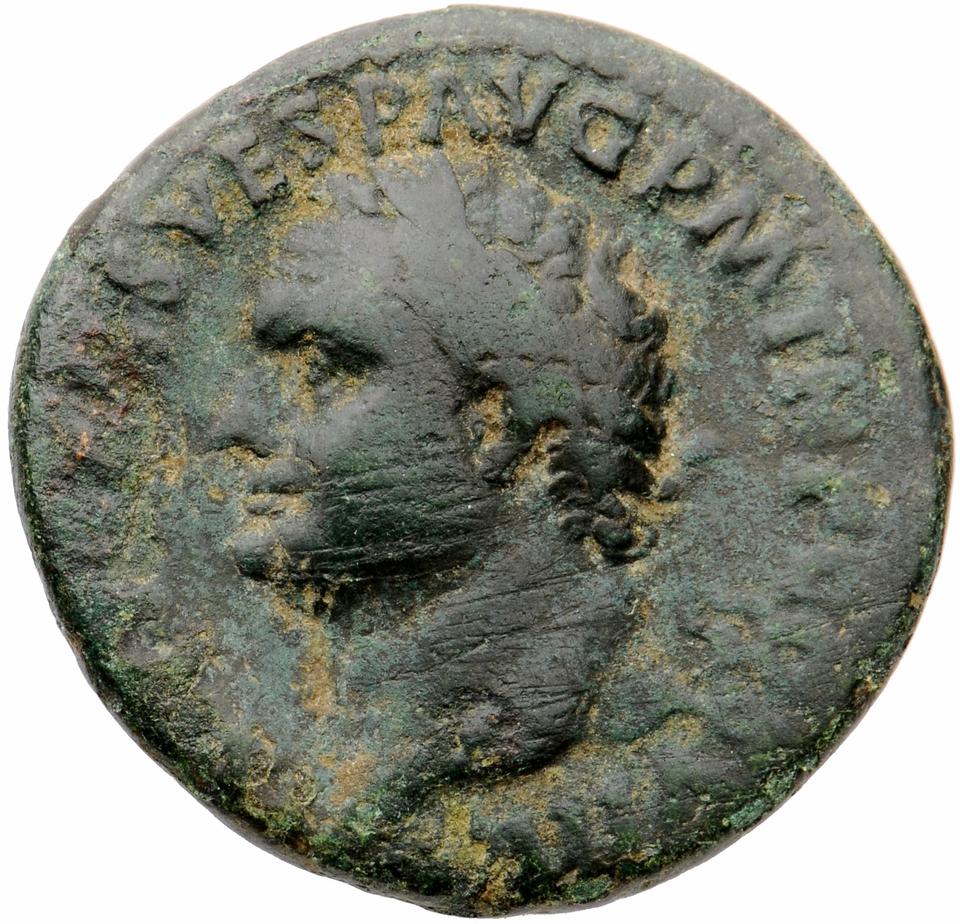 Titus, copper-alloy as, collection photograph Muenster-ID725, obverse
