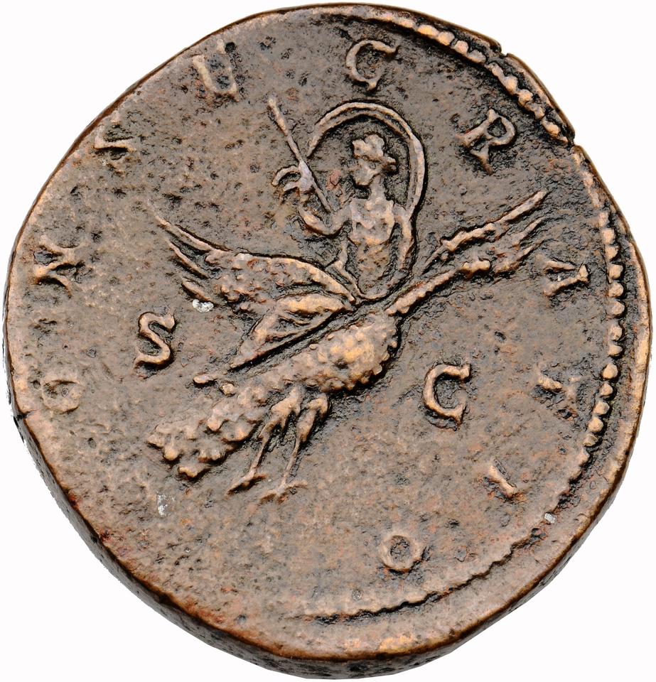 Marcus Aurelius, copper-alloy sestertius, collection photograph Muenster-ID665, reverse