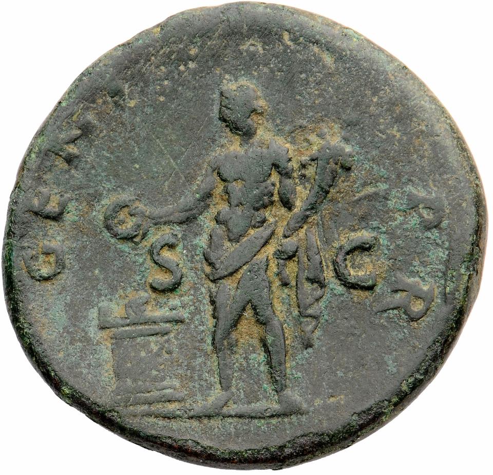Titus, copper-alloy as, collection photograph Muenster-ID725, reverse
