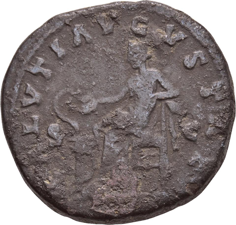 Marcus Aurelius, copper-alloy as, collection photograph Koeln-ID823, reverse