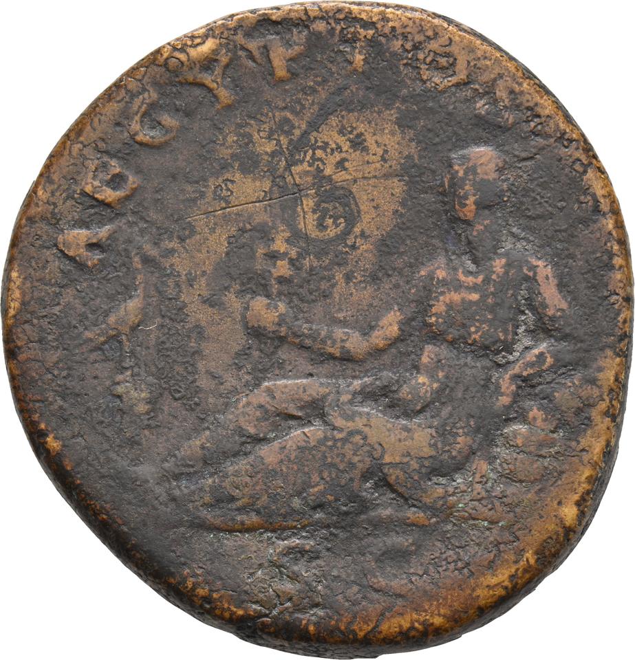 Hadrian, copper-alloy sestertius, collection photograph Koeln-ID734, reverse