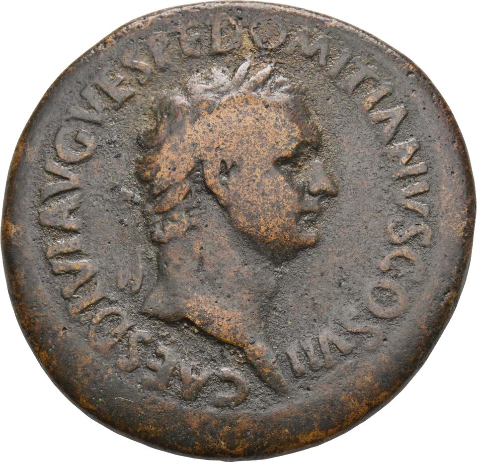 Titus, copper-alloy sestertius, collection photograph Koeln-ID660, obverse