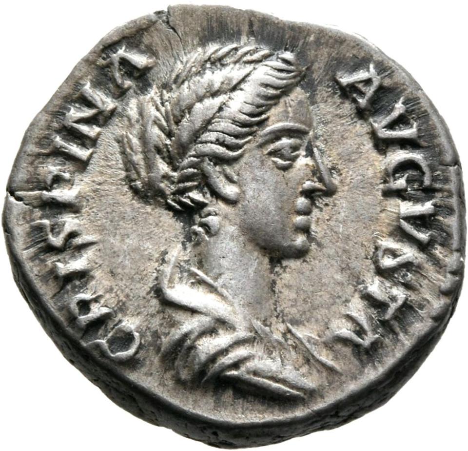 Commodus, silver denarius, collection photograph Mainz-ID380, obverse