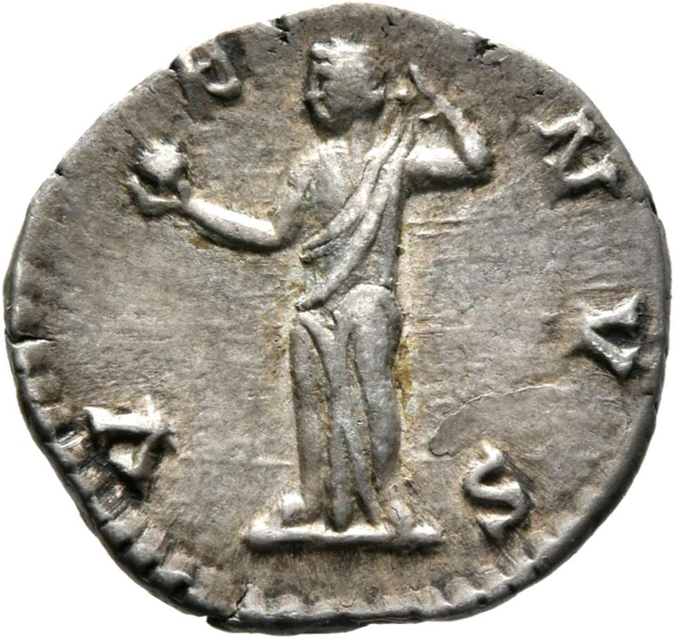 Commodus, silver denarius, collection photograph Mainz-ID380, reverse