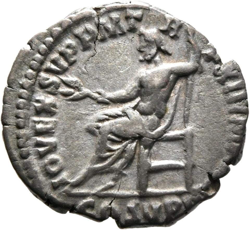 Commodus, silver denarius, collection photograph Mainz-ID372, reverse