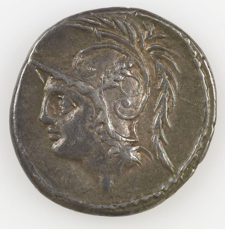 Roman Republic, silver denarius, collection photograph IATH-2012.98, obverse
