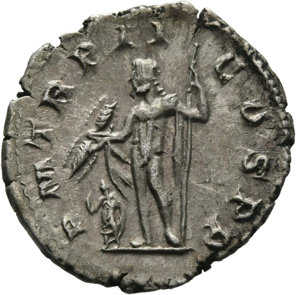 Gordian III, silver antoninianus, collection photograph Mainz-ID682, reverse