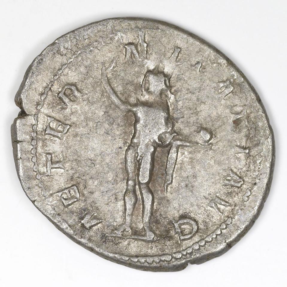 Gordian III, silver antoninianus, collection photograph IATH-1991.17.15, reverse