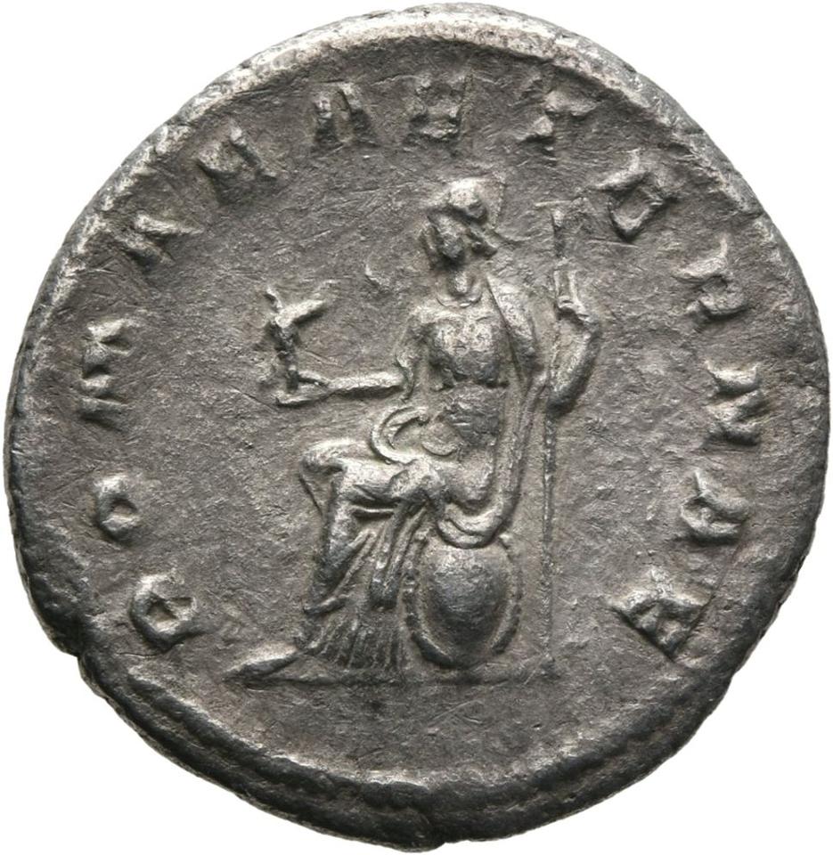 Gordian III, silver antoninianus, collection photograph Mainz-ID31, reverse