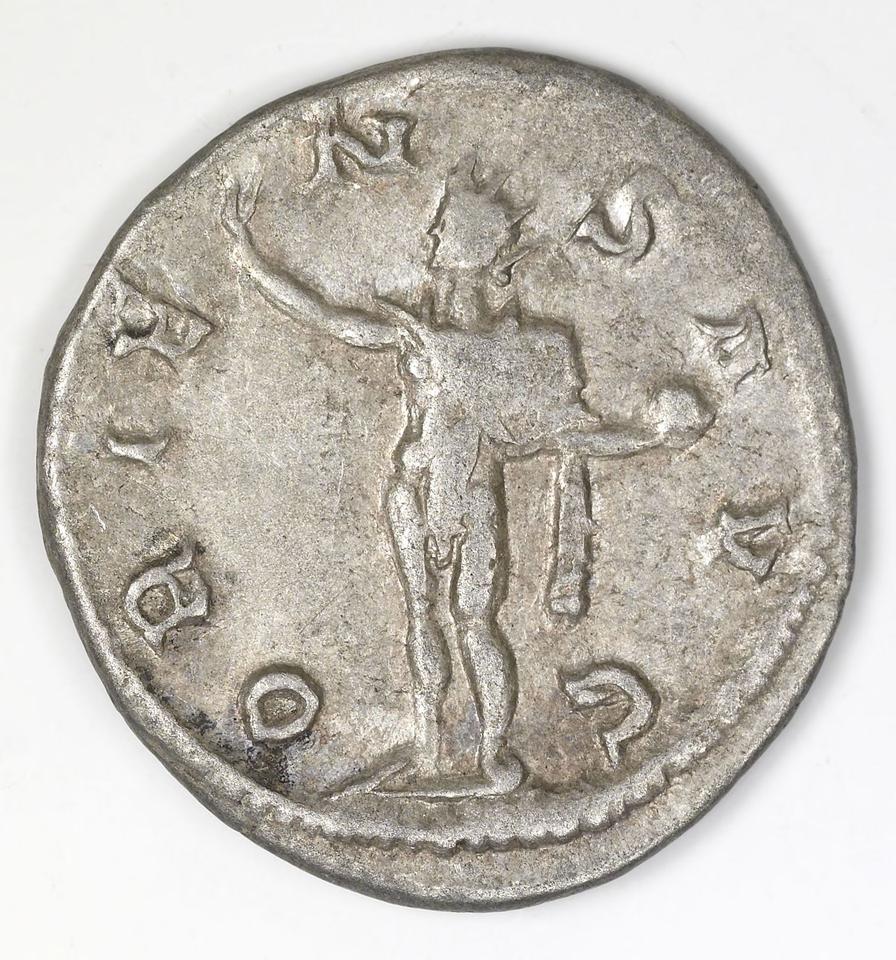 Gordian III, silver antoninianus, collection photograph IATH-1991.17.11, reverse