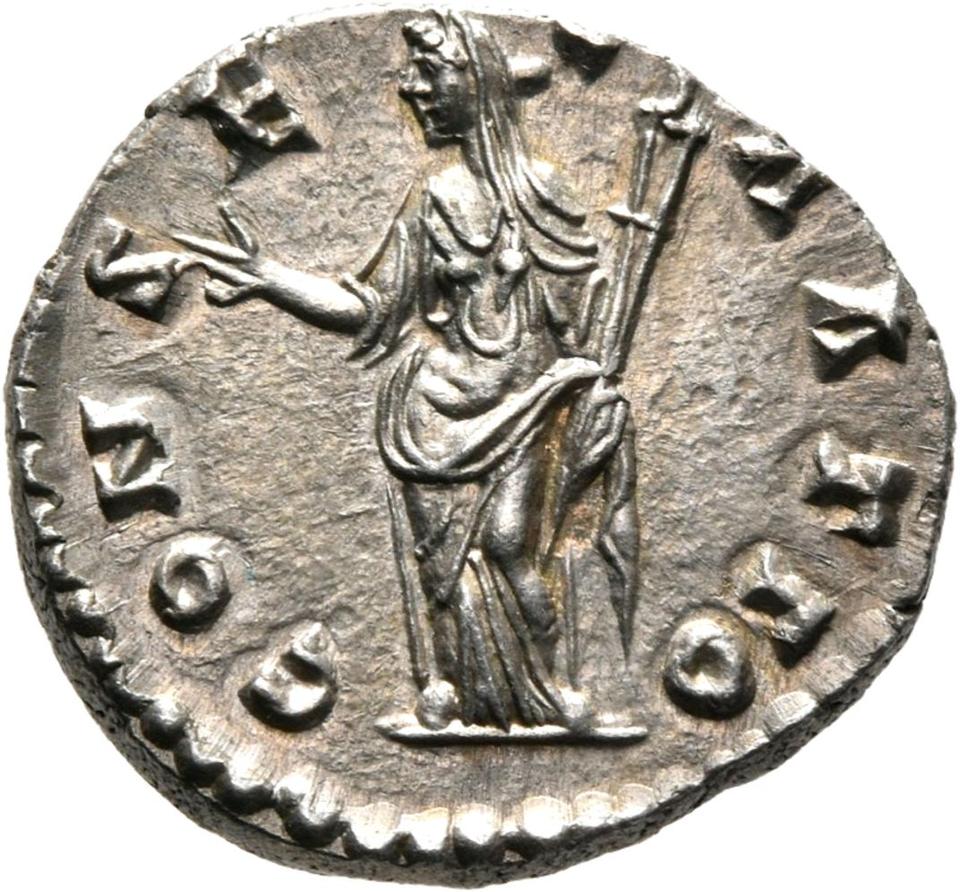 Antoninus Pius, Silver denarius, collection photograph Mainz-ID338, reverse