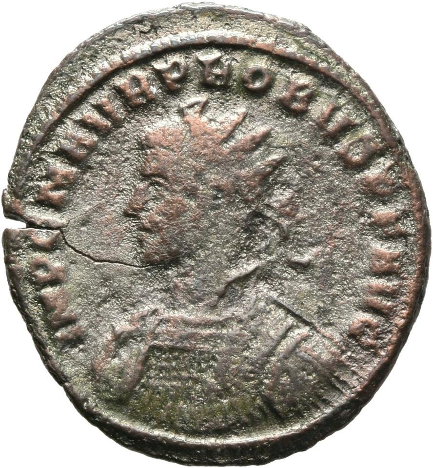 Probus, silver antoninianus, collection photograph Mainz-ID113, obverse