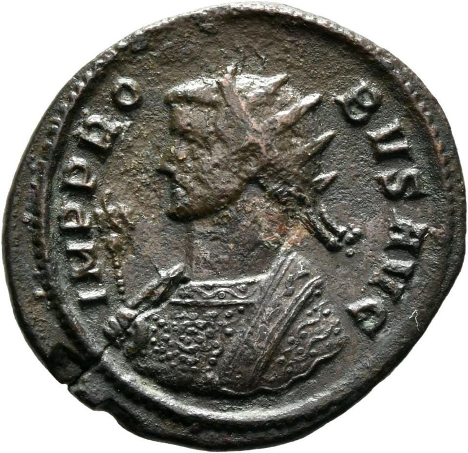 Probus, silver antoninianus, collection photograph Mainz-ID932, obverse