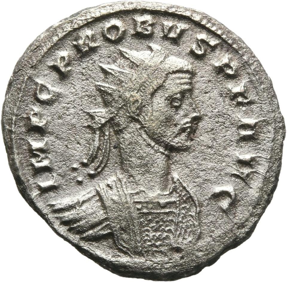 Probus, silver antoninianus, collection photograph Mainz-ID132, obverse