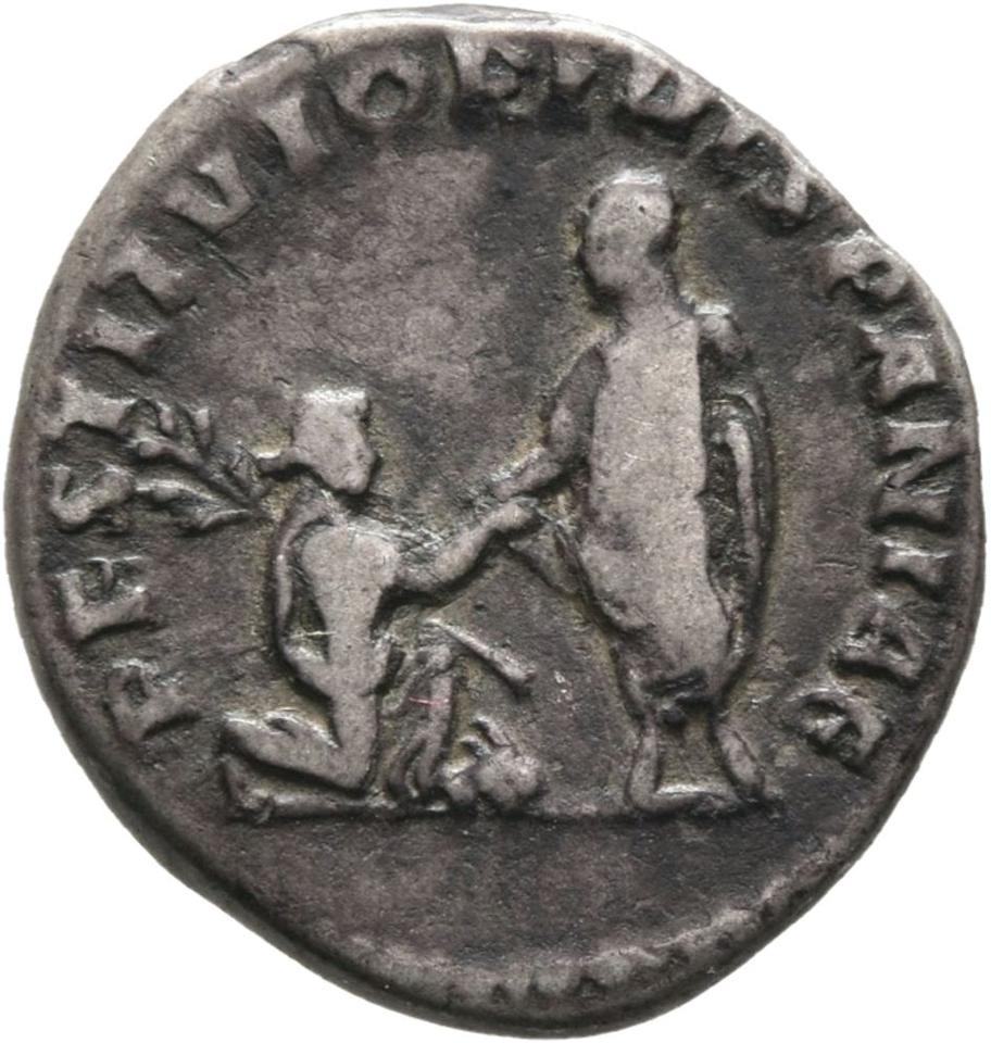 Hadrian, Silver denarius, collection photograph Mainz-ID247, reverse