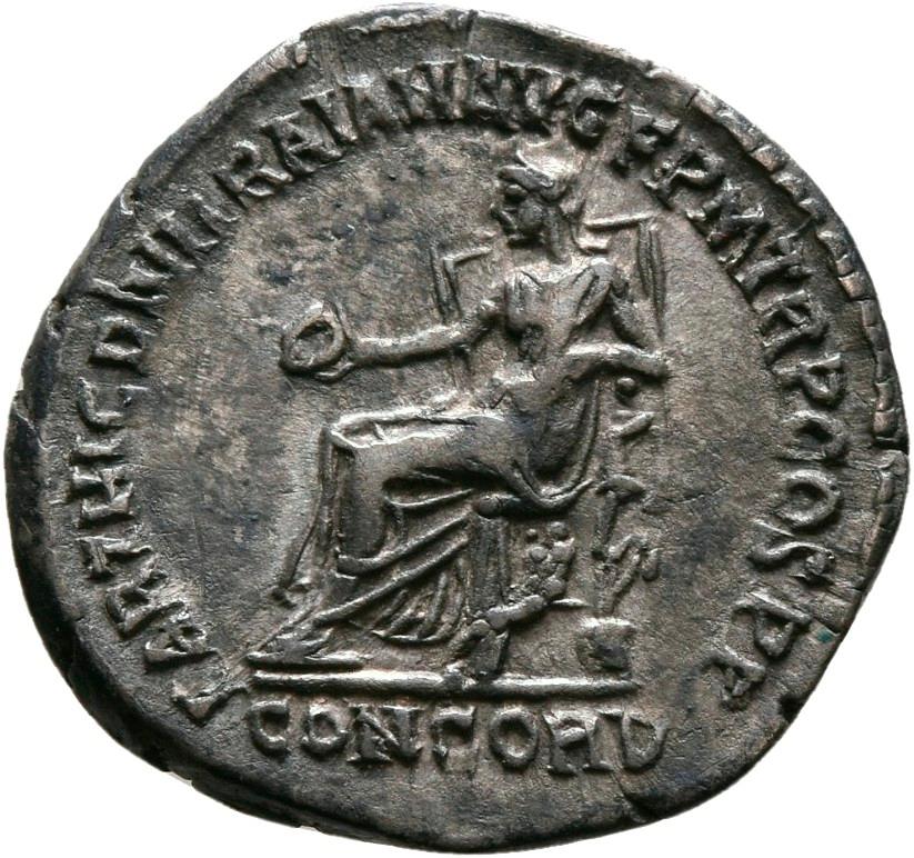 Hadrian, Silver denarius, collection photograph Mainz-ID214, reverse