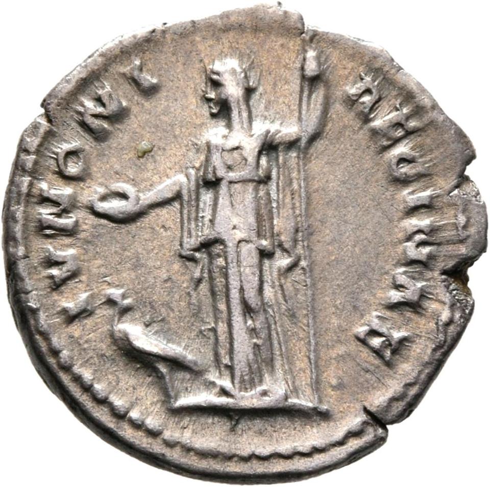 Antoninus Pius, Silver denarius, collection photograph Mainz-ID336, reverse