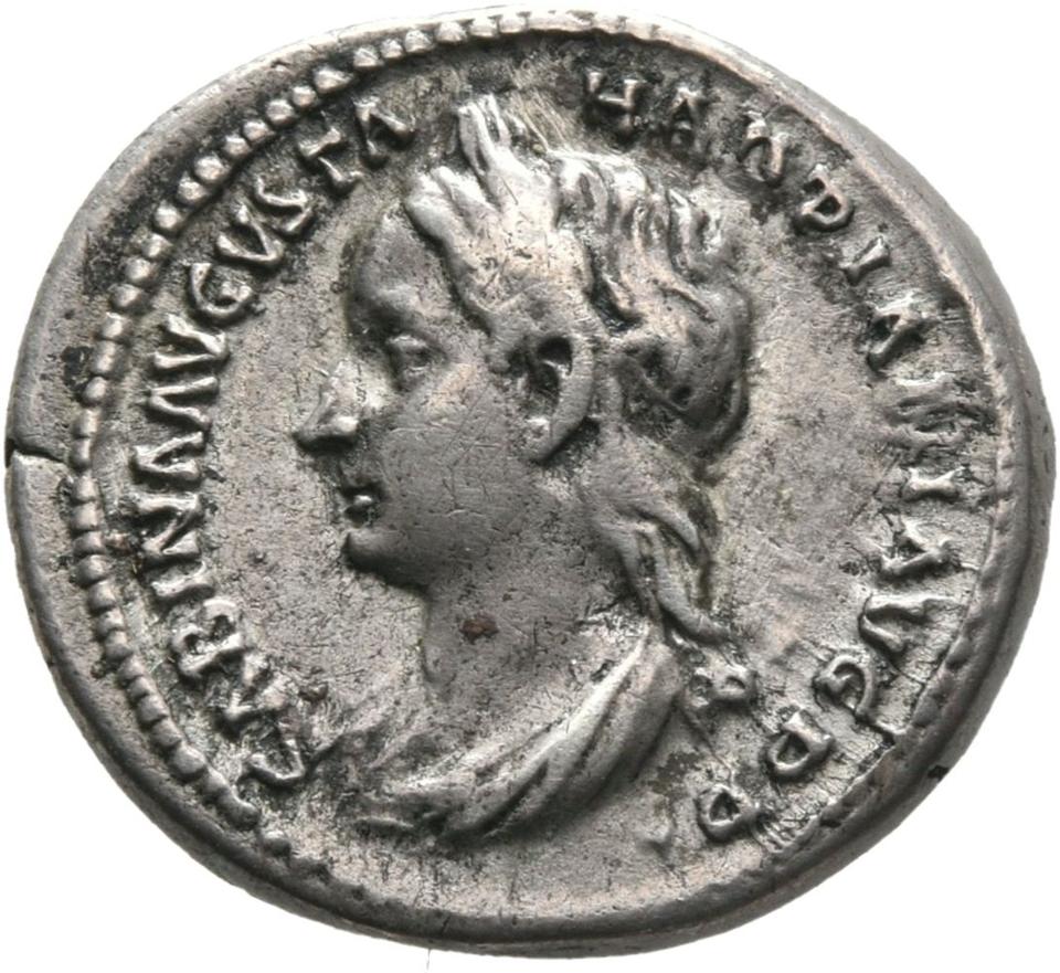 Hadrian, Silver denarius, collection photograph Mainz-ID254, obverse