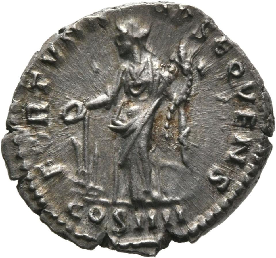 Antoninus Pius, Silver denarius, collection photograph Mainz-ID271, reverse